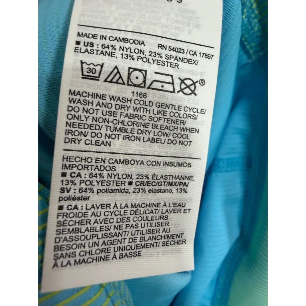 Old Navy Powersoft Leggings Girls Size M 8 Go-Dry Ribbed Blue Athletic Pants NWT